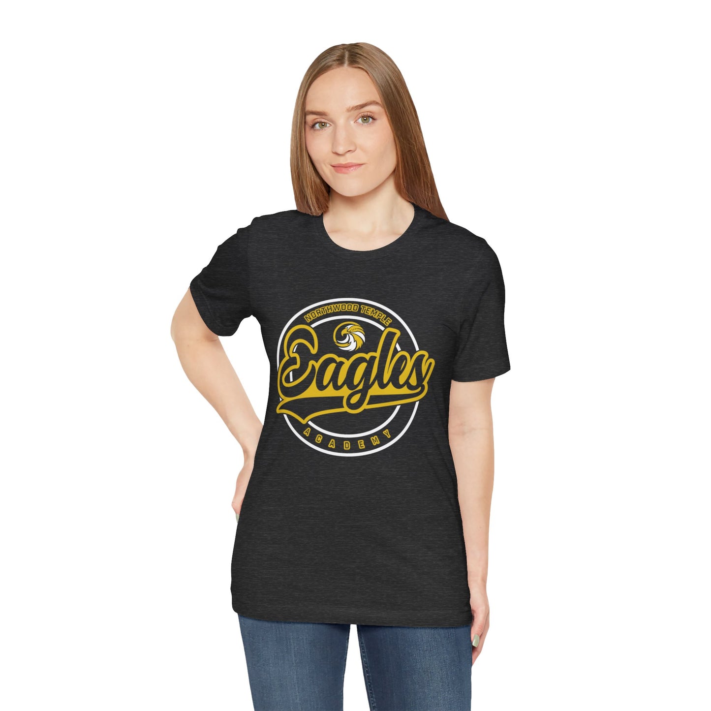 Eagles Circle Stamp - Bella+Canva Unisex Jersey Short Sleeve Tee