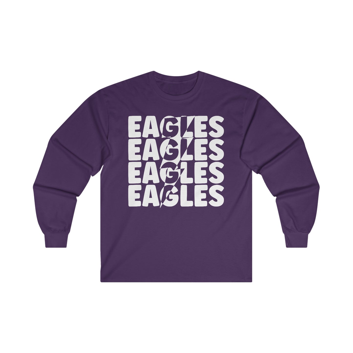 Lightning Bolt Eagle - Gildan Unisex Ultra Cotton Long Sleeve Tee