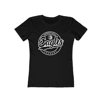 Eagles Circle Stamp - Next Level Women's The Boyfriend Tee