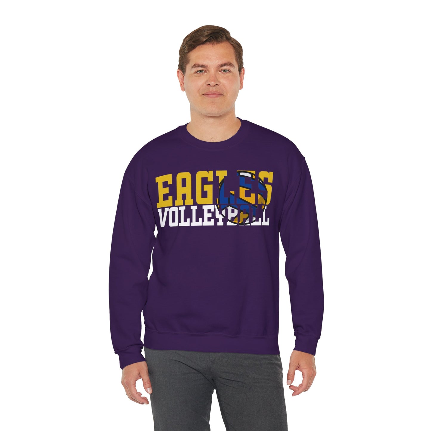 Volleyball Cutout - Gildan Unisex Heavy Blend™ Crewneck Sweatshirt