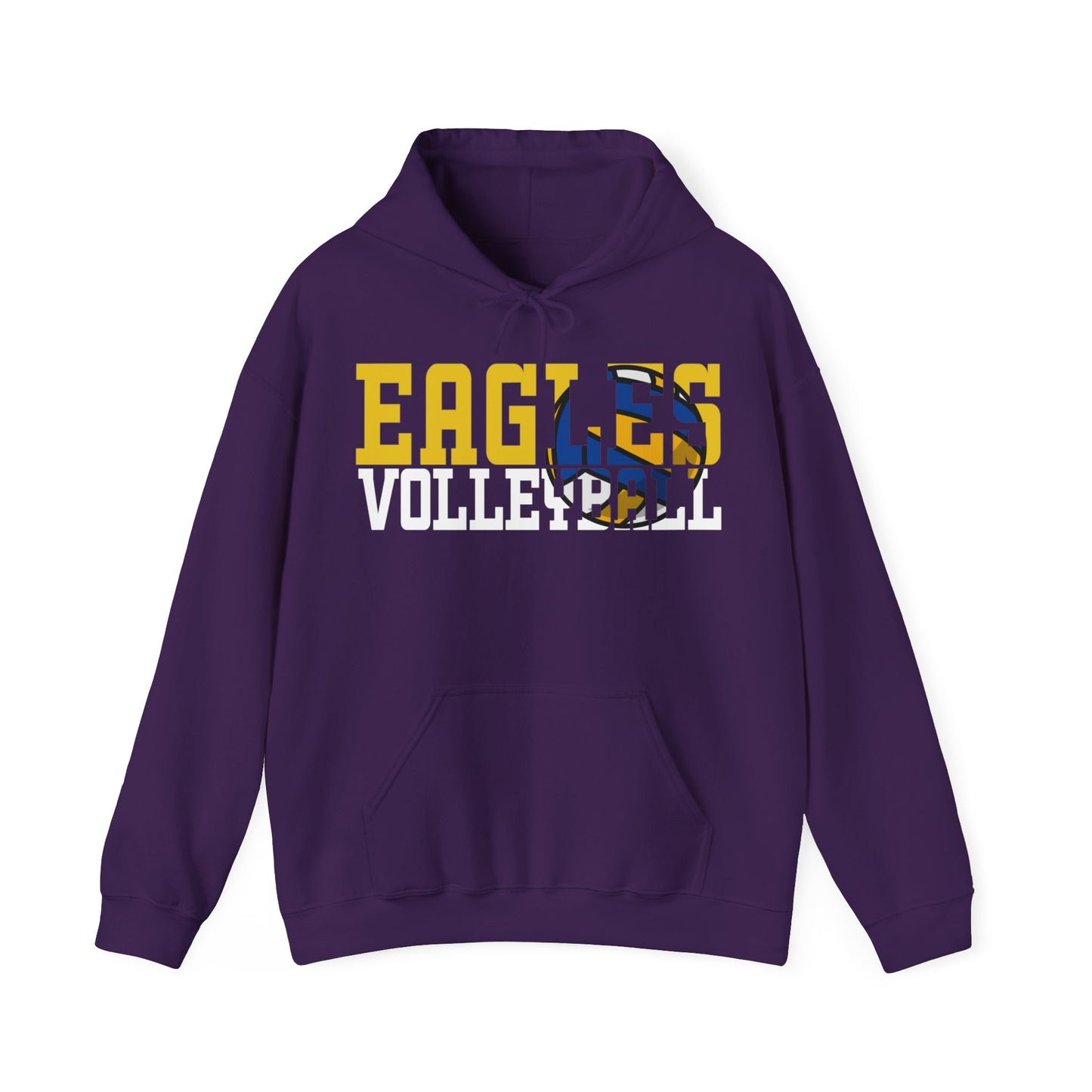 Volleyball Cutout - Gildan Unisex Heavy Blend™ Hooded Sweatshirt