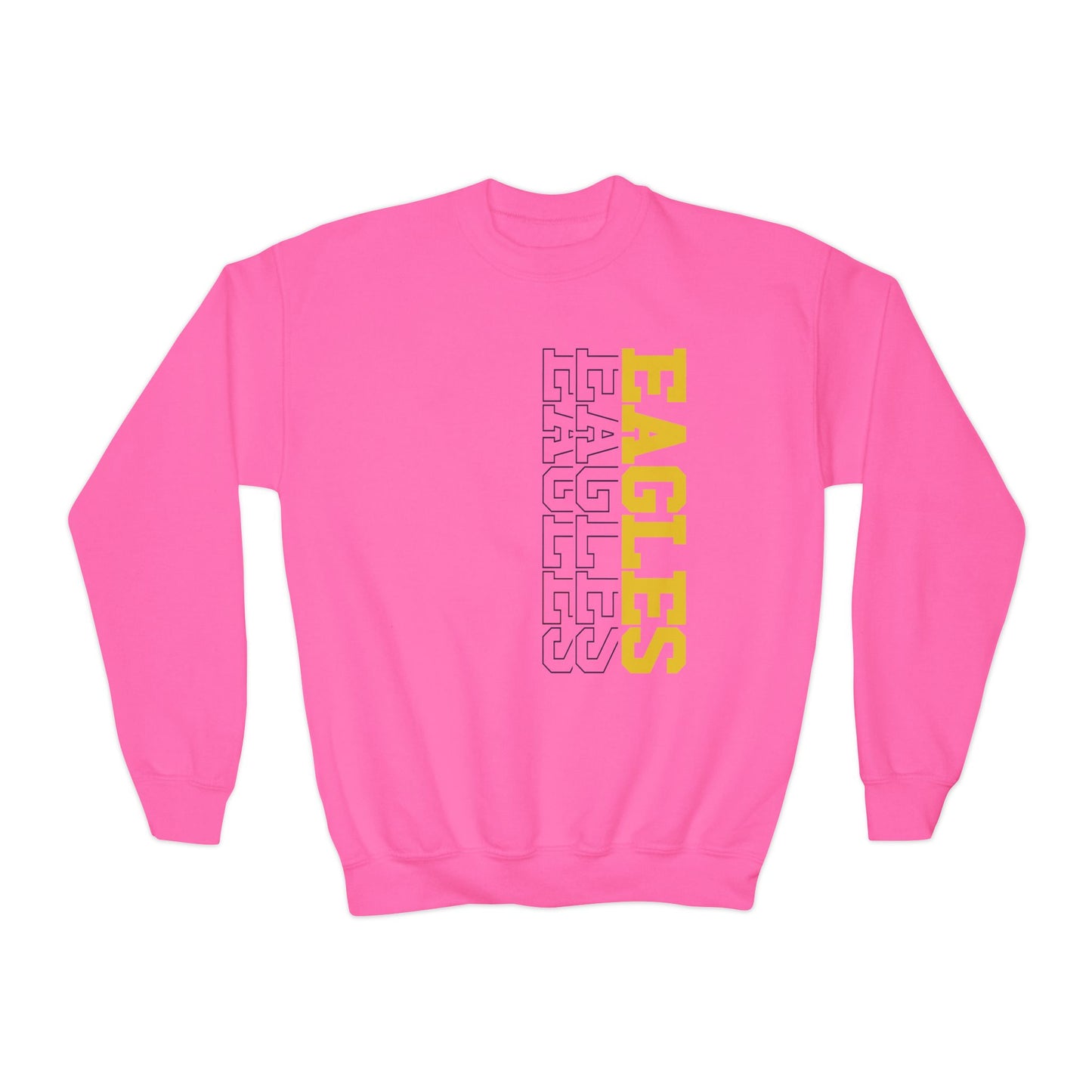 Sideways Eagles - Gildan Youth Crewneck Sweatshirt