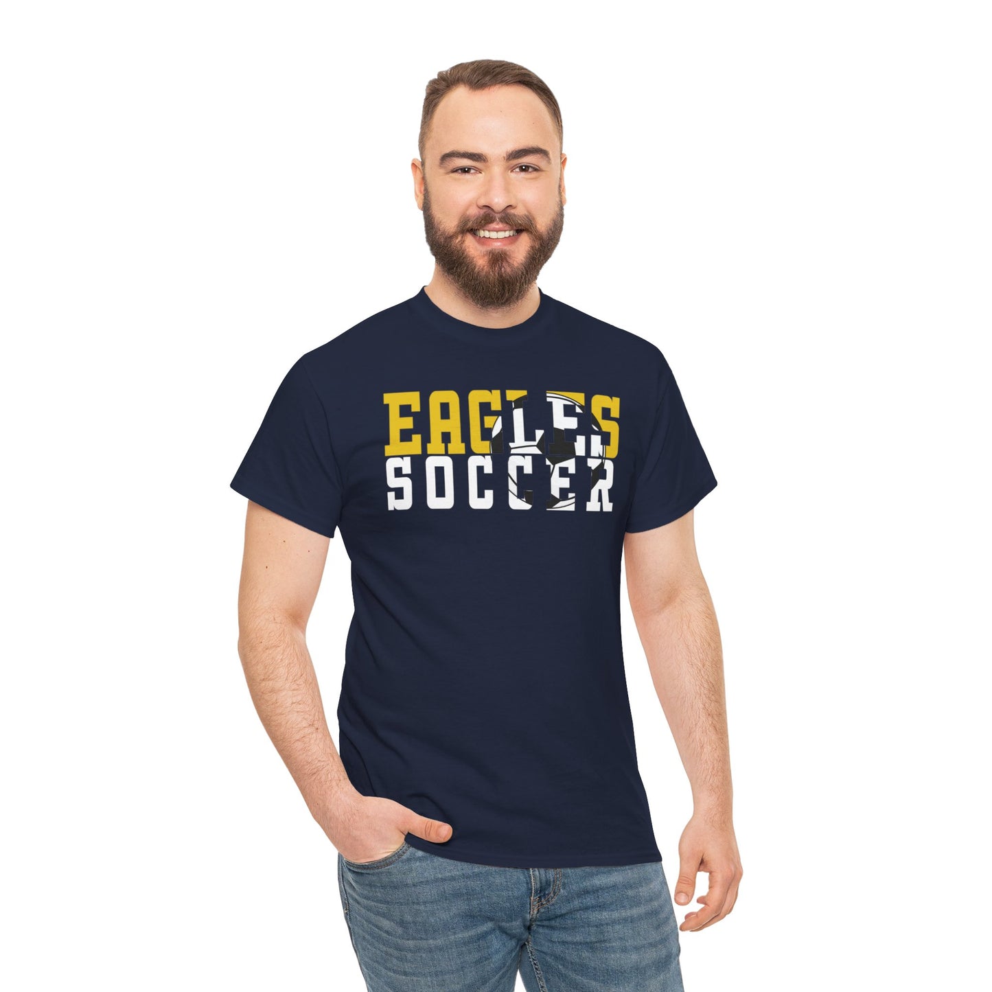 Soccer Cutout - Gildan Unisex Heavy Cotton Tee