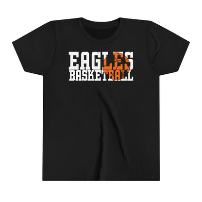 Basketball Cutout - Bella+Canva Youth Short Sleeve Tee