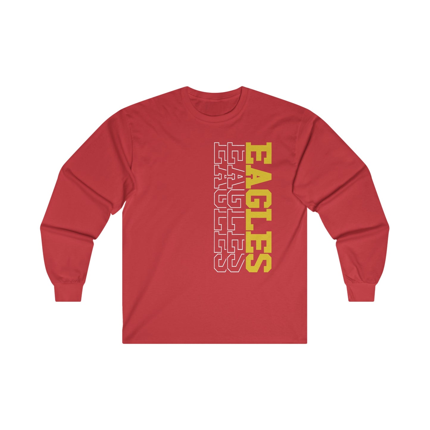 Sideways Eagles - Gildan Unisex Ultra Cotton Long Sleeve Tee