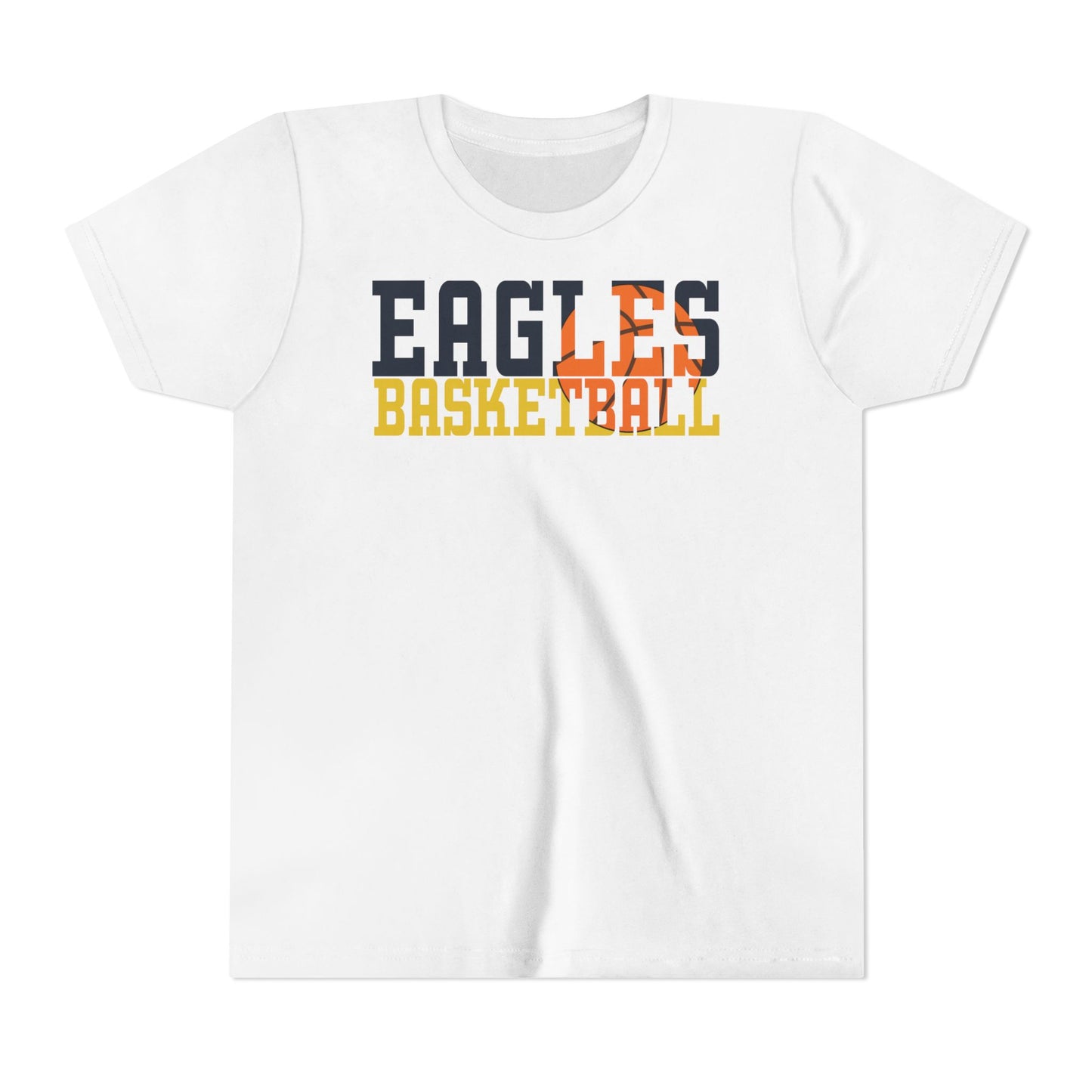 Basketball Cutout - Bella+Canva Youth Short Sleeve Tee