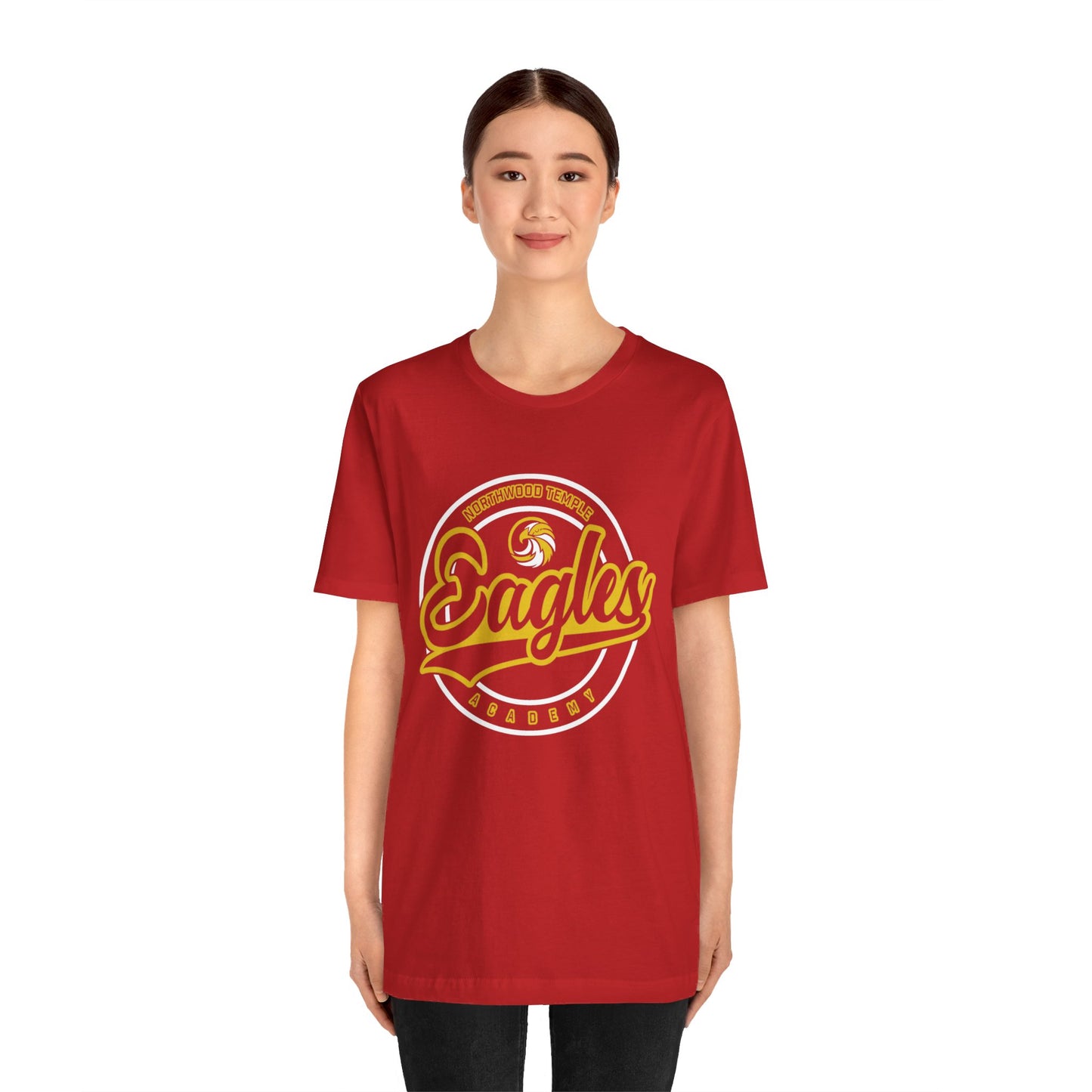 Eagles Circle Stamp - Bella+Canva Unisex Jersey Short Sleeve Tee