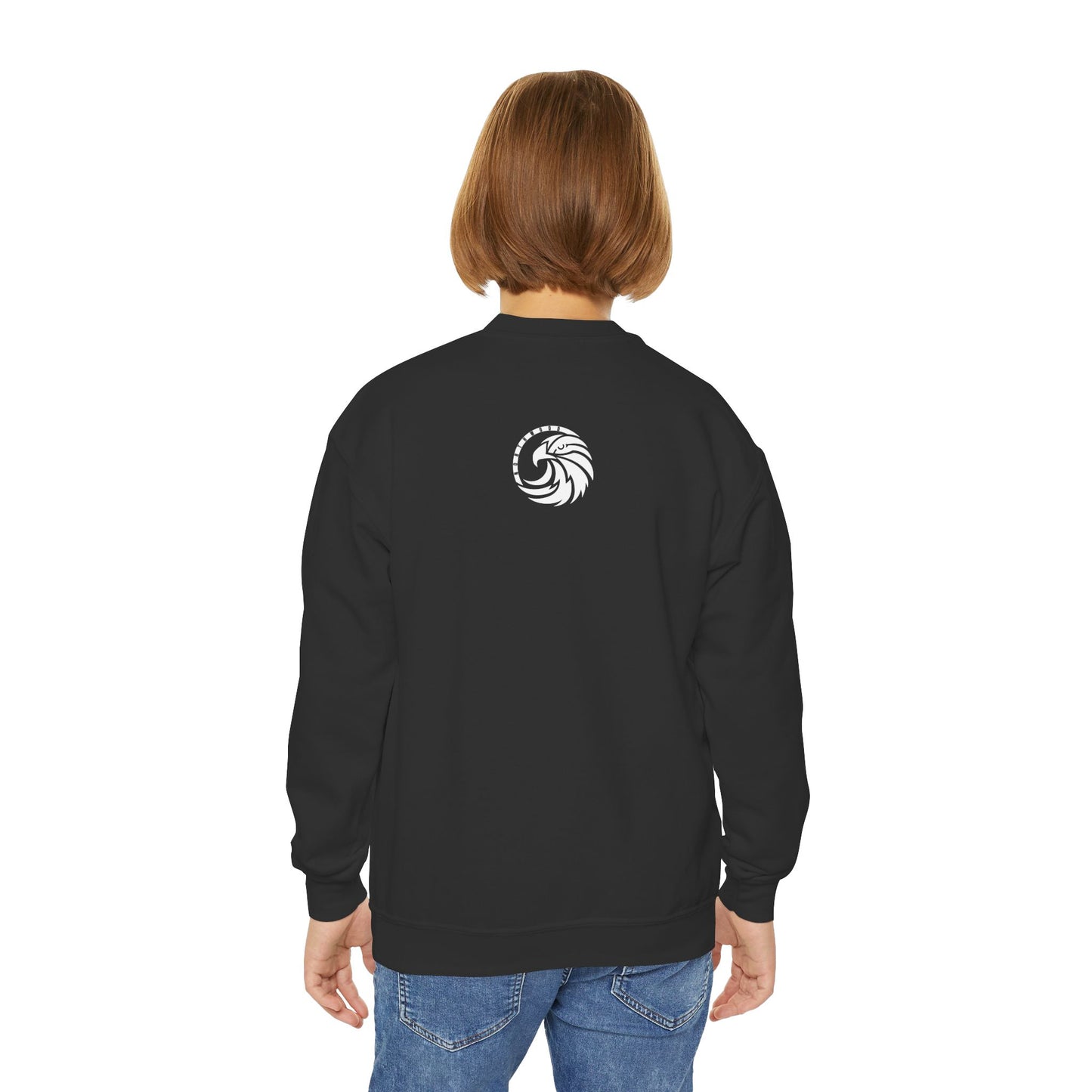 Sideways Eagles - Gildan Youth Crewneck Sweatshirt