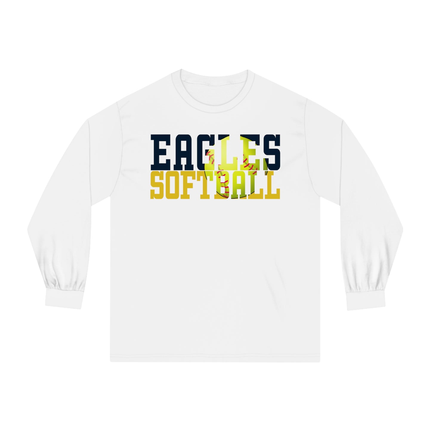 Softball Cutout - American Apparel Unisex Classic Long Sleeve T-Shirt