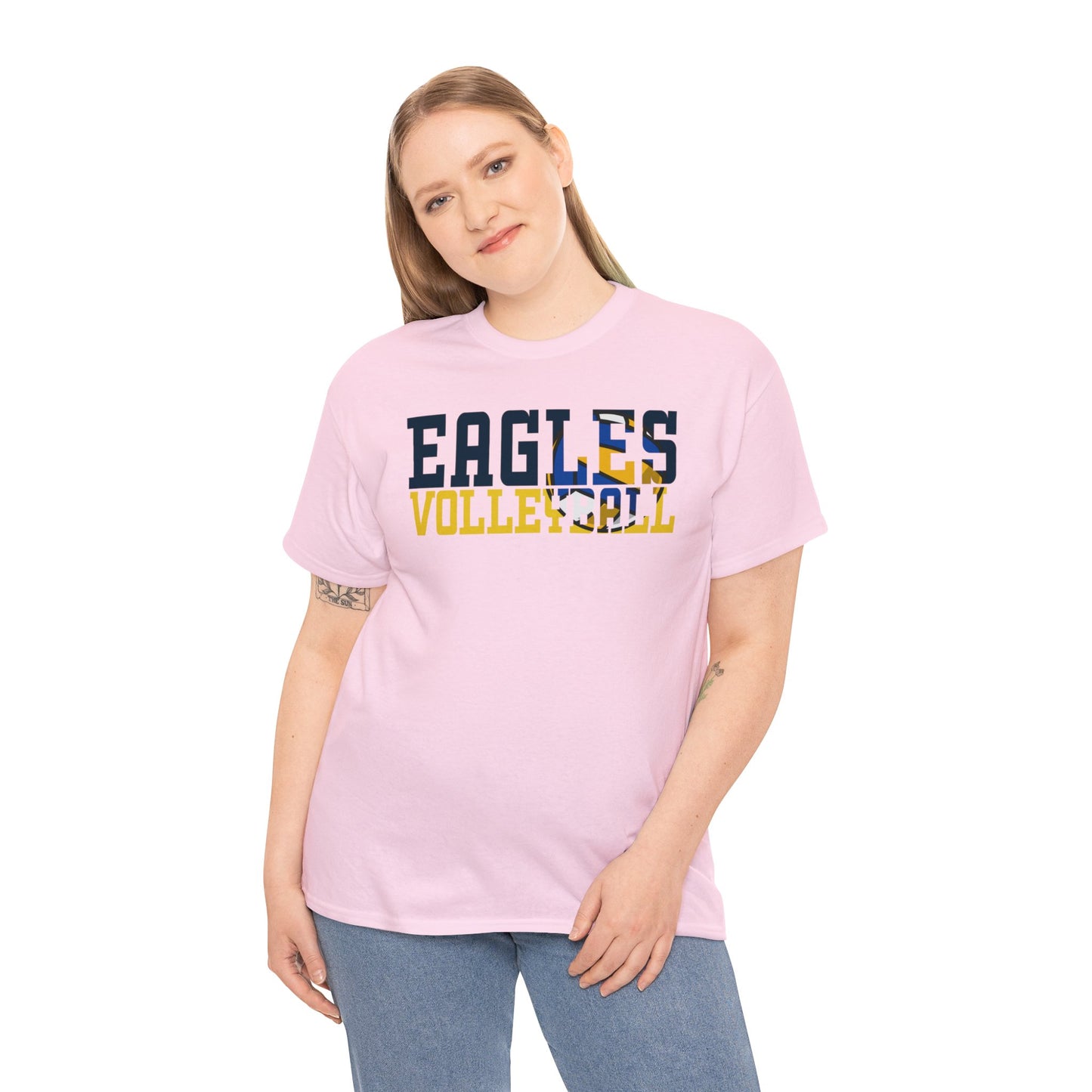 Volleyball Cutout - Gildan Unisex Heavy Cotton Tee