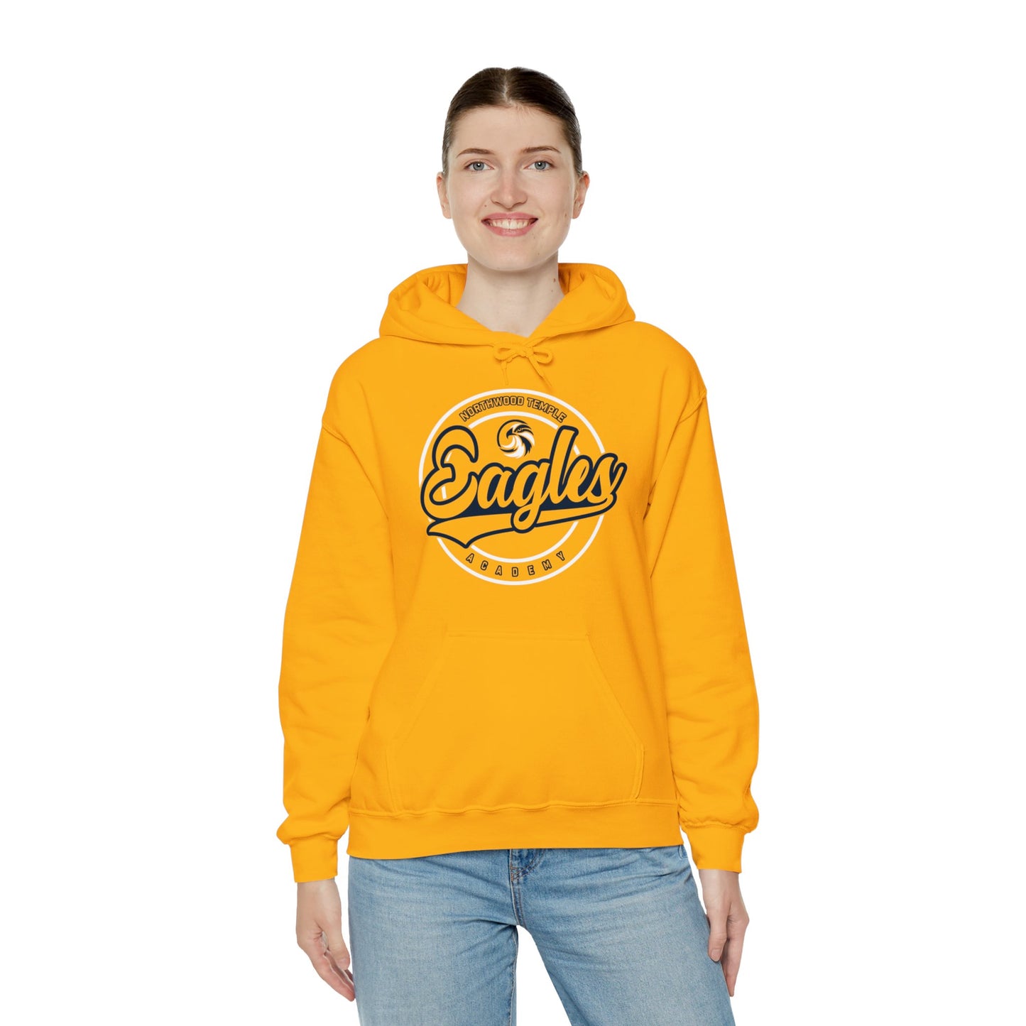 Eagles Circle Stamp - Gildan Unisex Heavy Blend™ Hooded Sweatshirt