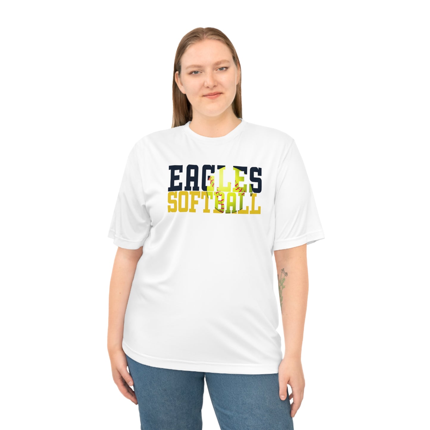 Softball Cutout - Team 365 Unisex Zone Performance T-shirt