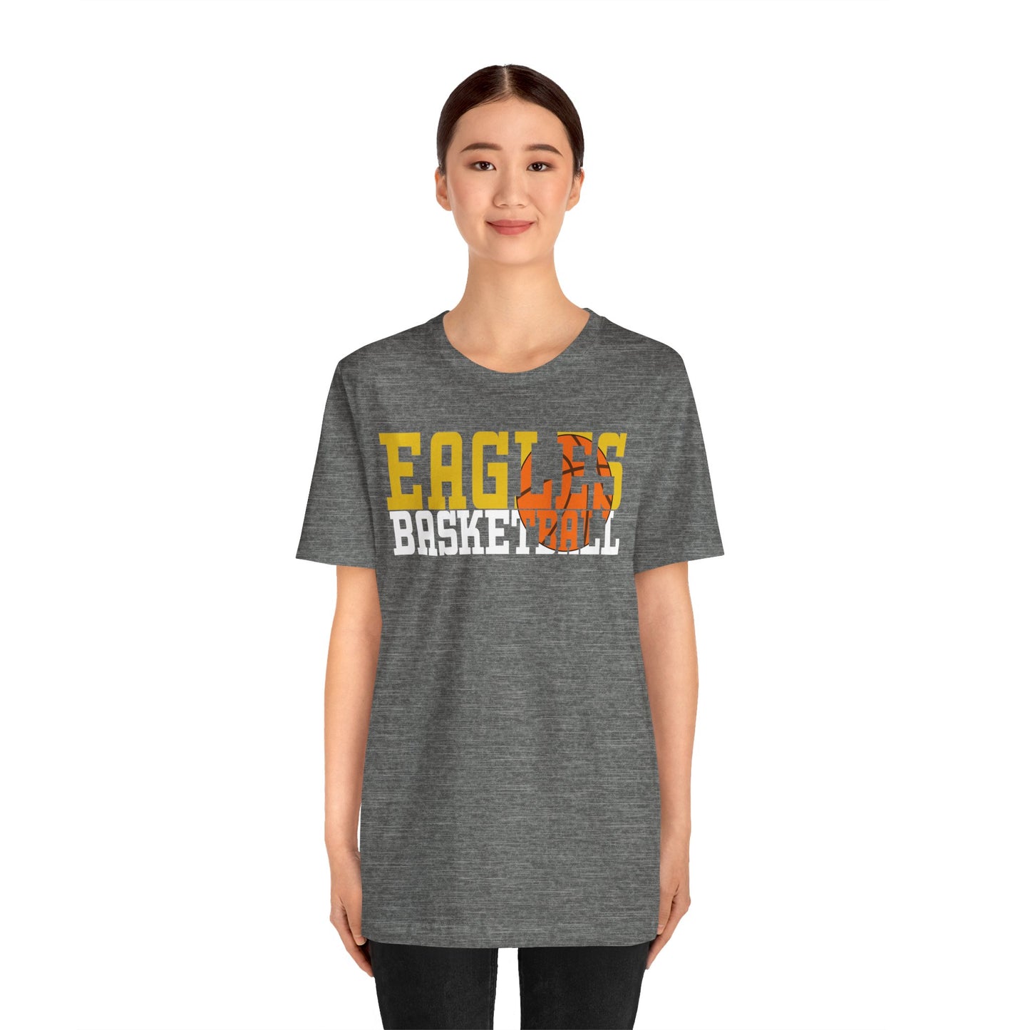 Basketball Cutout - Bella+Canva Unisex Jersey Short Sleeve Tee