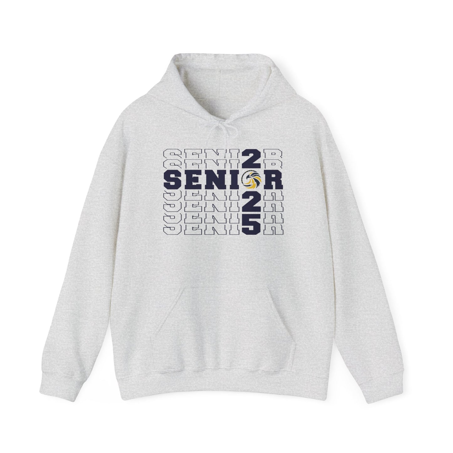 Senior Cross Stacked c/o 2025 Hoodie - Gildan Unisex Heavy Blend™ Hooded Sweatshirt