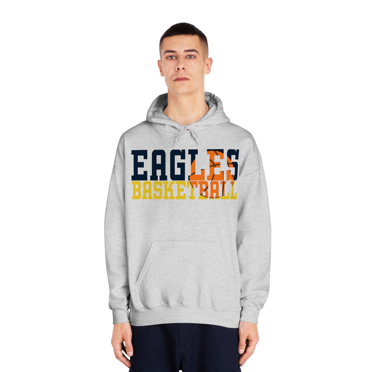 Basketball Cutout - Gildan Unisex DryBlend® Hooded Sweatshirt