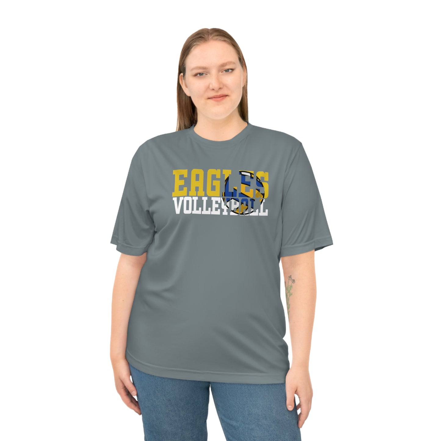 Volleyball Cutout - Team 365 Unisex Zone Performance T-shirt