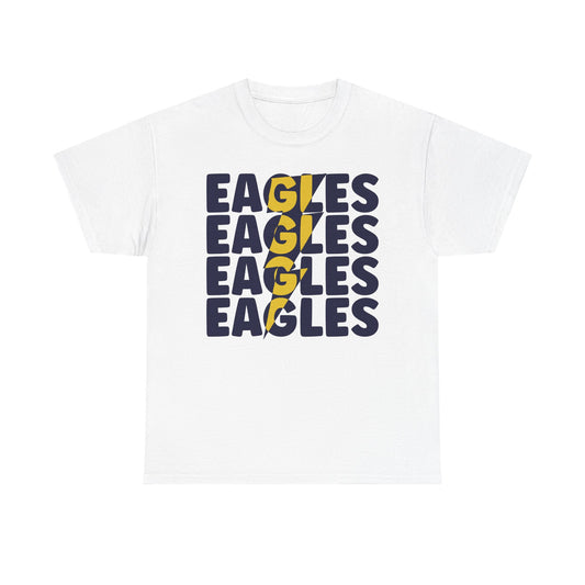 Lightning Bolt Eagles -  Gildan Unisex Heavy Cotton Tee