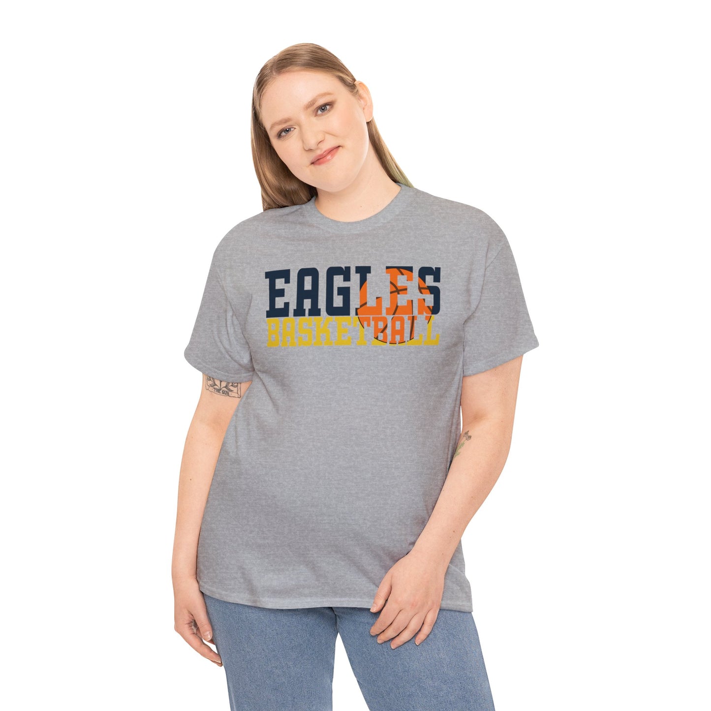 Basketball Cutout - Gildan Unisex Heavy Cotton Tee