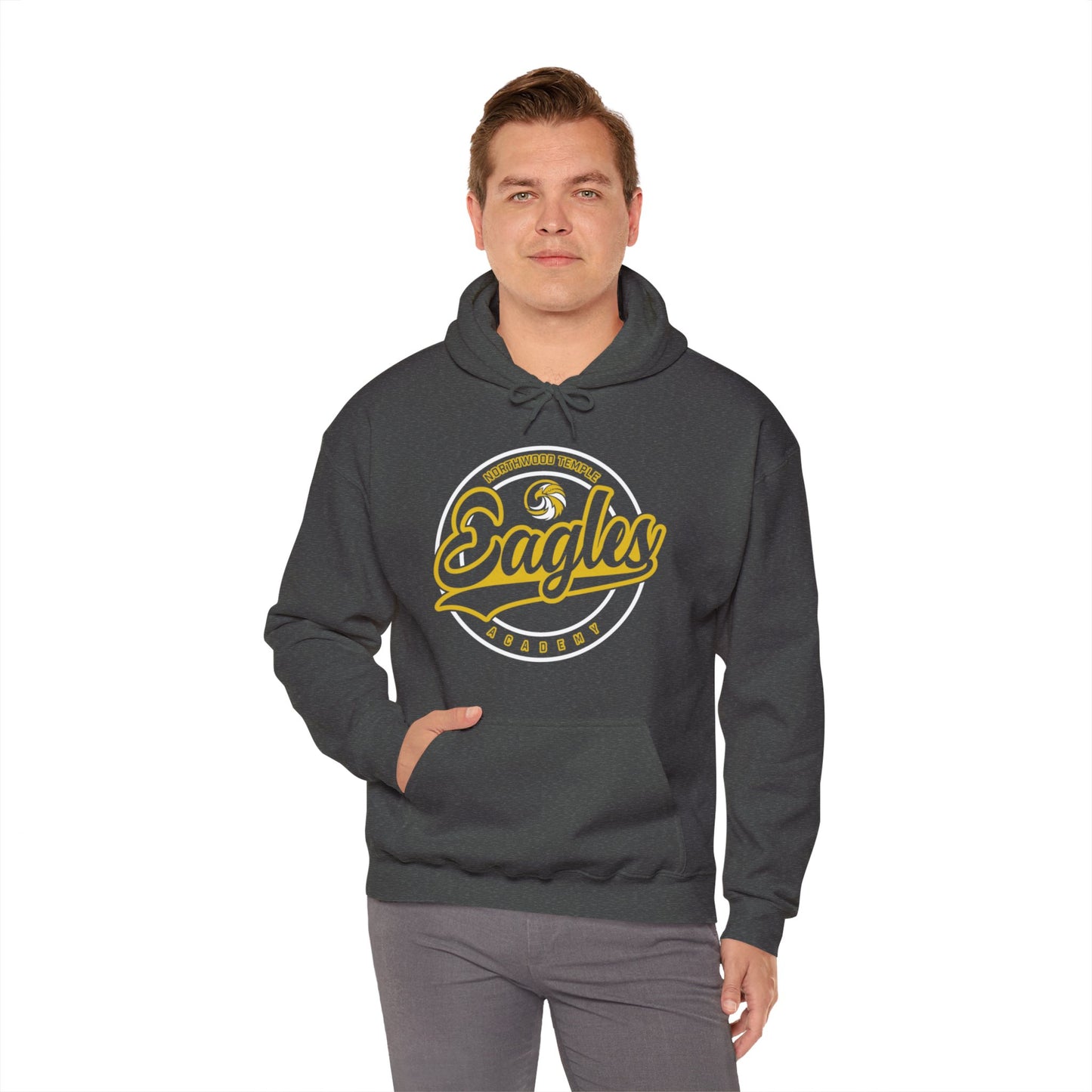 Eagles Circle Stamp - Gildan Unisex Heavy Blend™ Hooded Sweatshirt