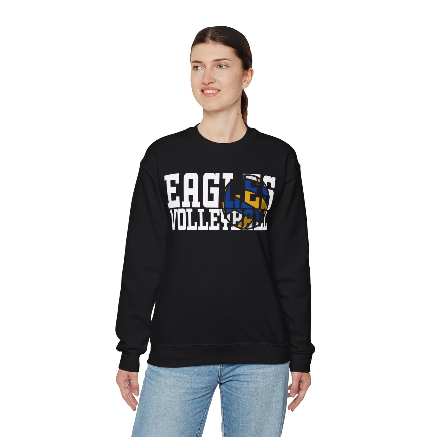 Volleyball Cutout - Gildan Unisex Heavy Blend™ Crewneck Sweatshirt