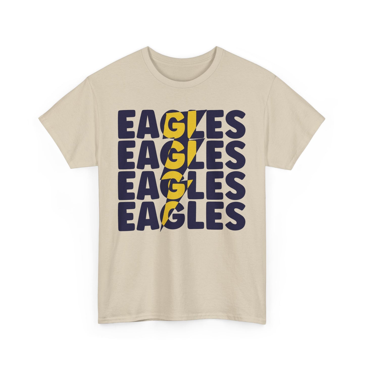 Lightning Bolt Eagles -  Gildan Unisex Heavy Cotton Tee