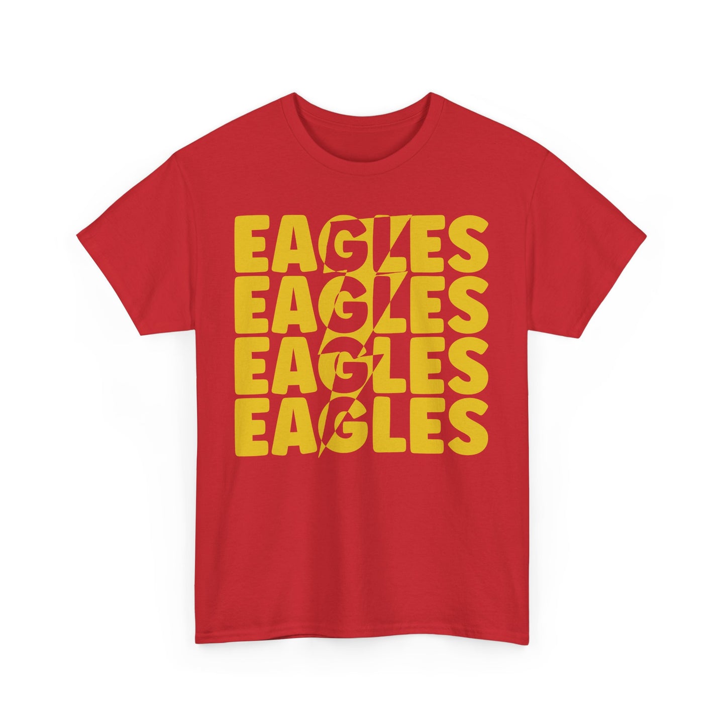 Lightning Bolt Eagles -  Gildan Unisex Heavy Cotton Tee