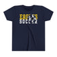 Soccer Cutout - Bella+Canva Youth Short Sleeve Tee