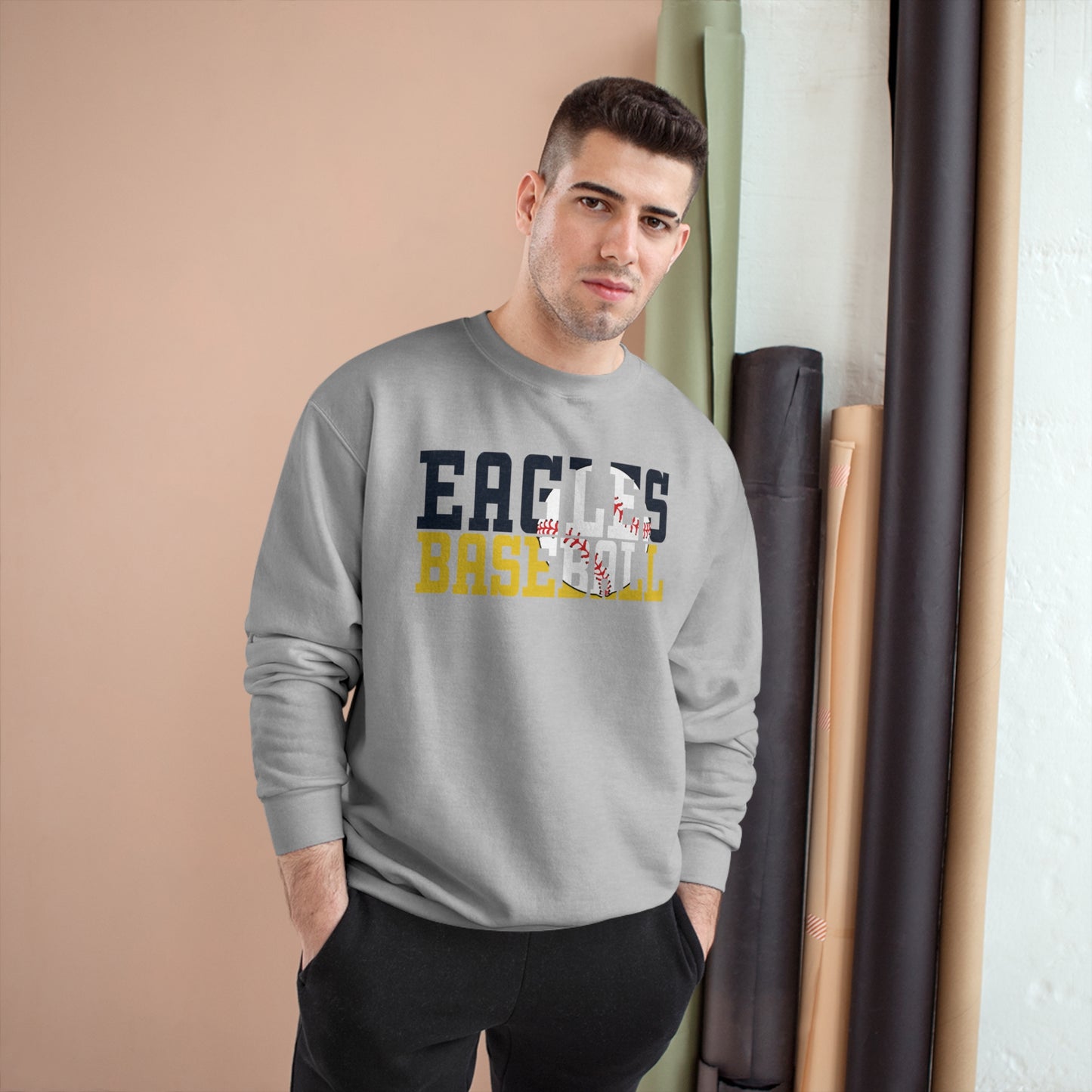 Baseball Cutout - Champion Sweatshirt