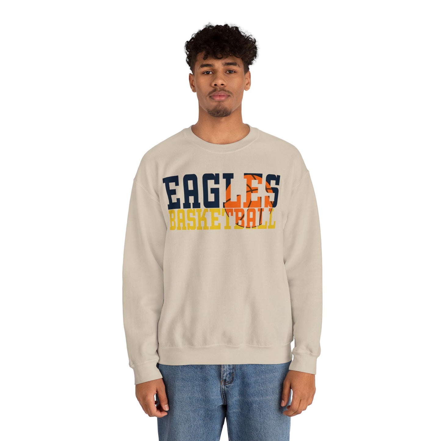 Basketball Cutout - Gildan Unisex Heavy Blend™ Crewneck Sweatshirt