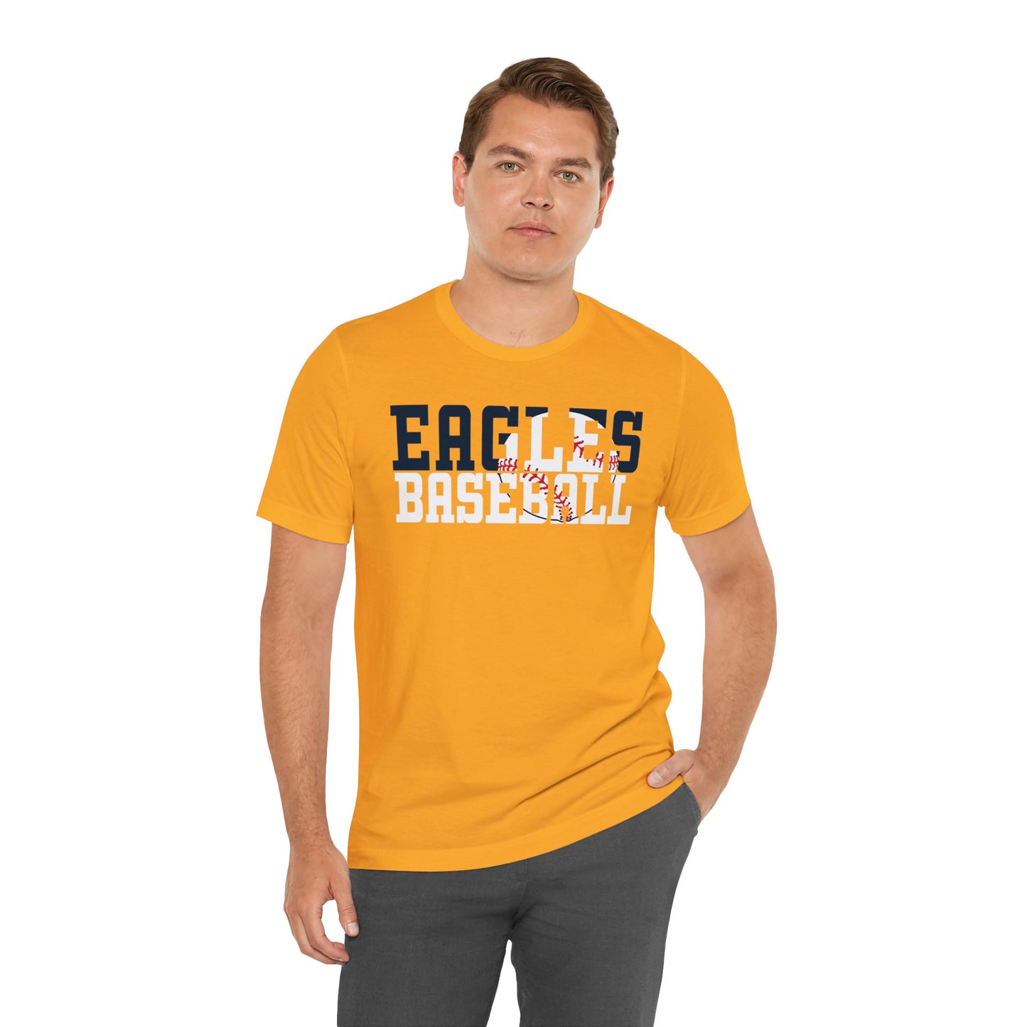 Baseball Cutout - Bella+Canva Unisex Jersey Short Sleeve Tee