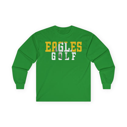 Golf Cutout - Gildan Ultra Cotton Long Sleeve Tee