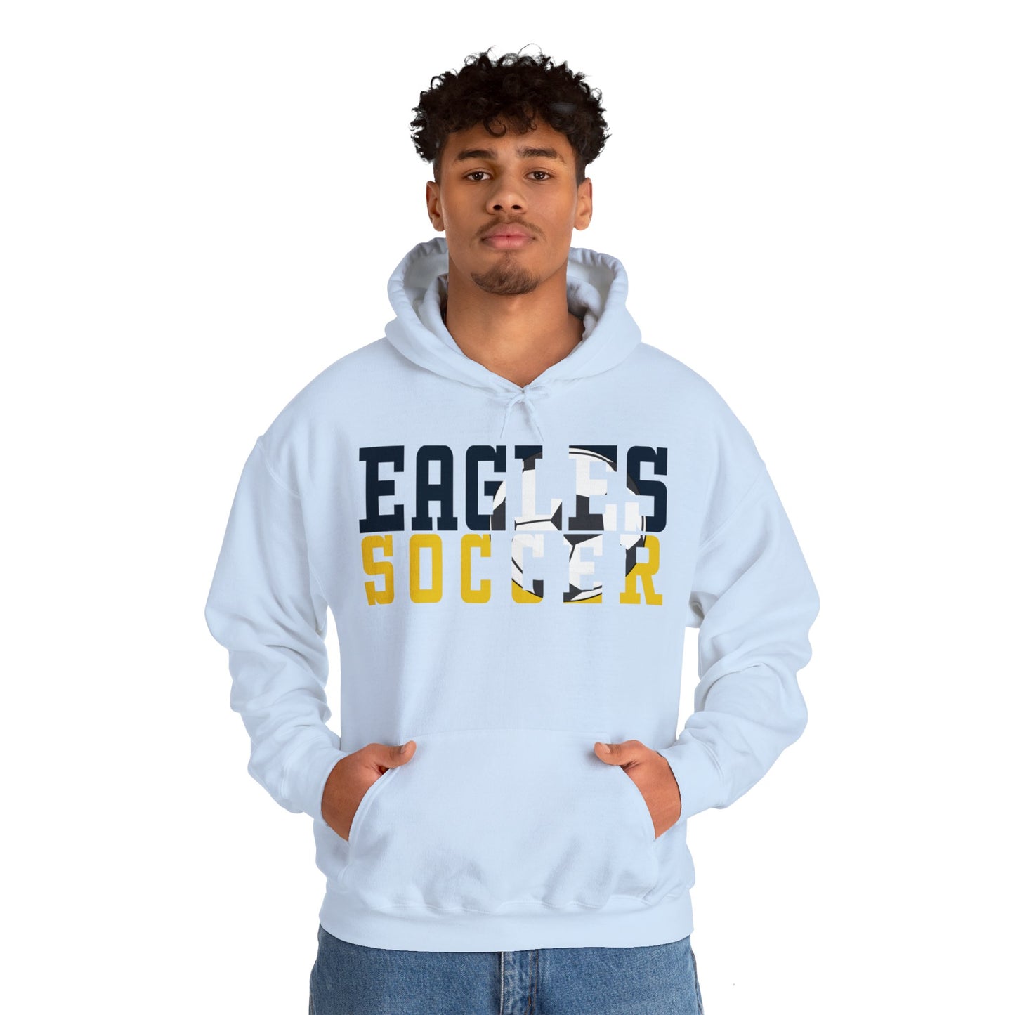 Soccer Cutout - Gildan Unisex Heavy Blend™ Hooded Sweatshirt