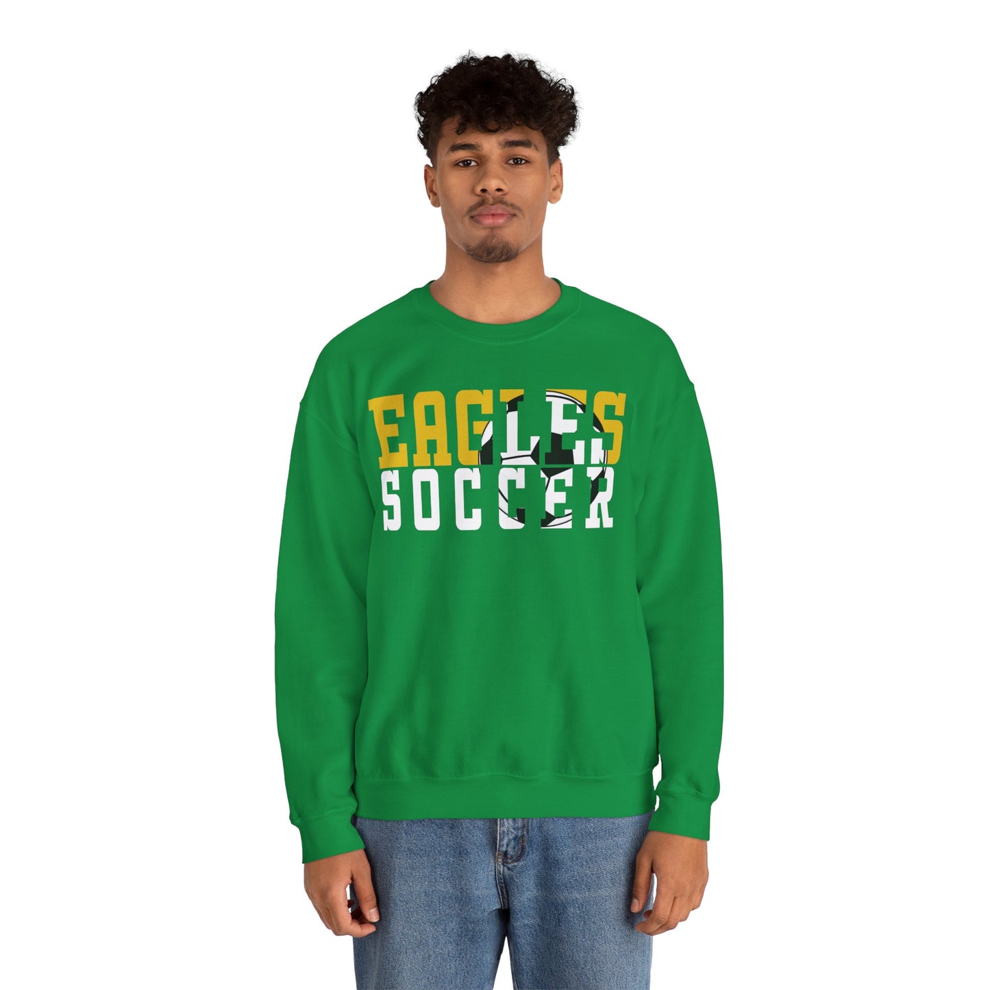 Soccer Cutout - Gildan Unisex Heavy Blend™ Crewneck Sweatshirt
