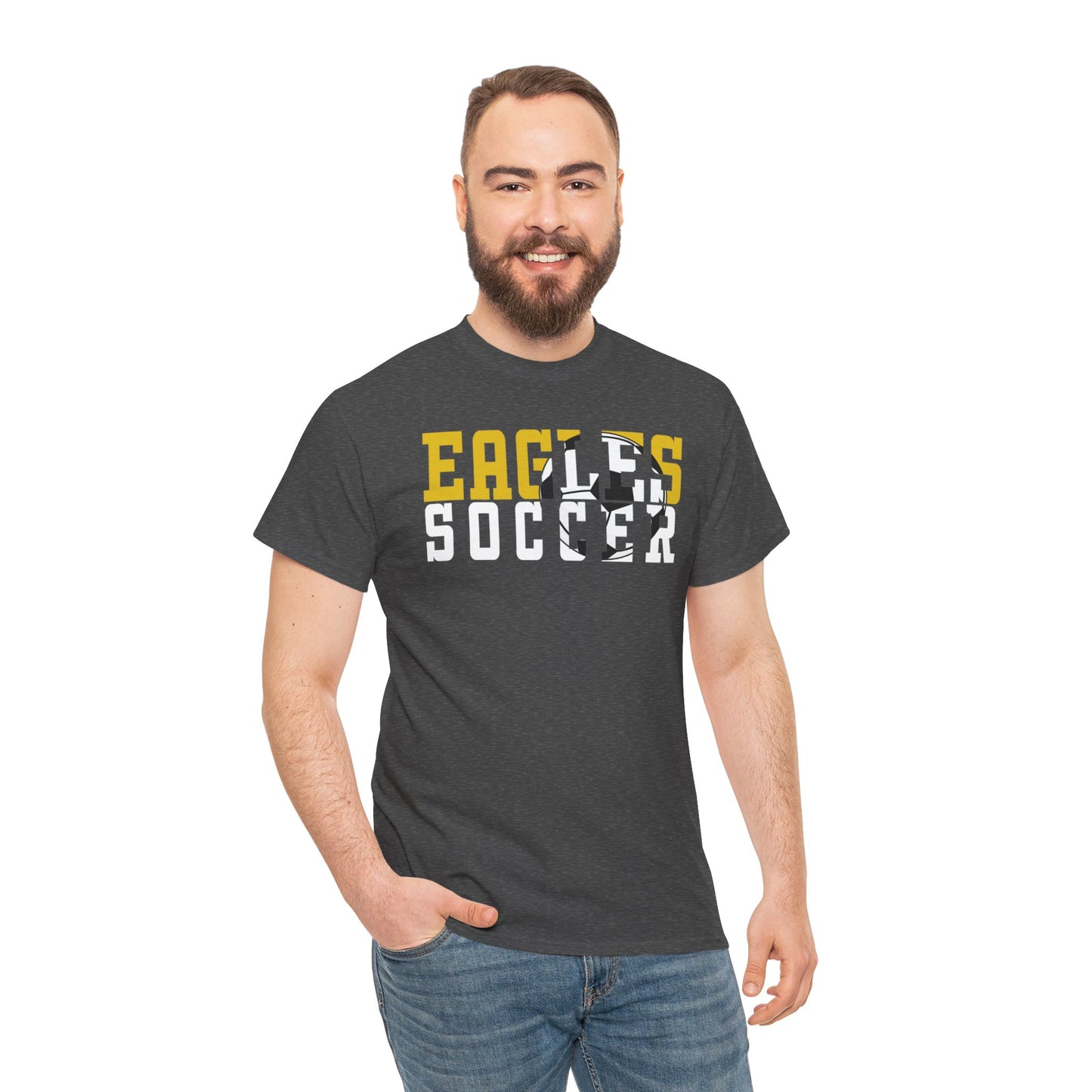 Soccer Cutout - Gildan Unisex Heavy Cotton Tee