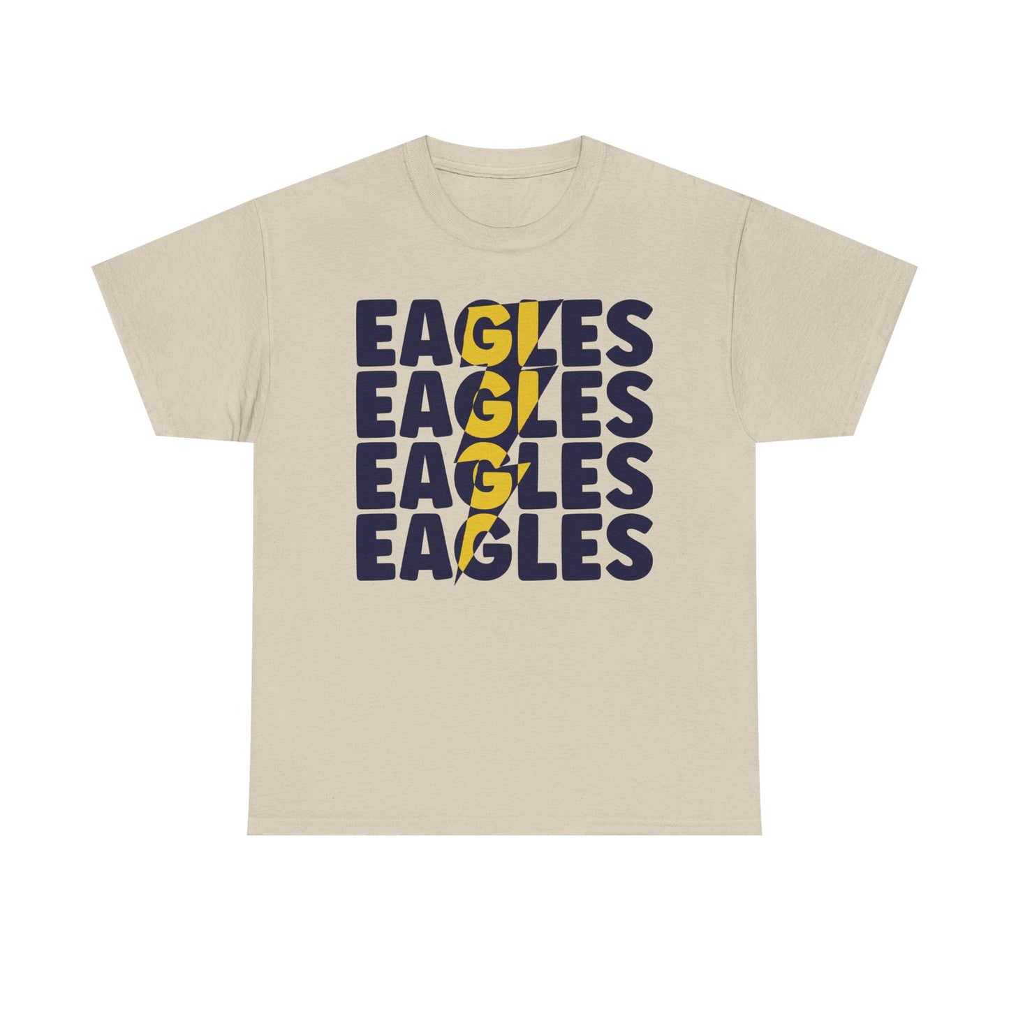 Lightning Bolt Eagles -  Gildan Unisex Heavy Cotton Tee