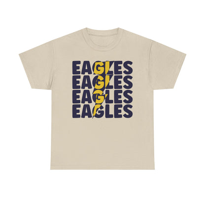 Lightning Bolt Eagles -  Gildan Unisex Heavy Cotton Tee