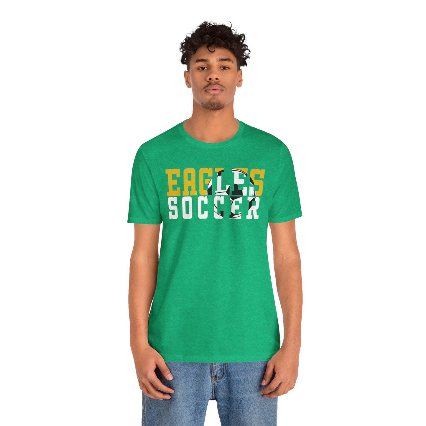 Soccer Cutout - Bella+Canva Unisex Jersey Short Sleeve Tee