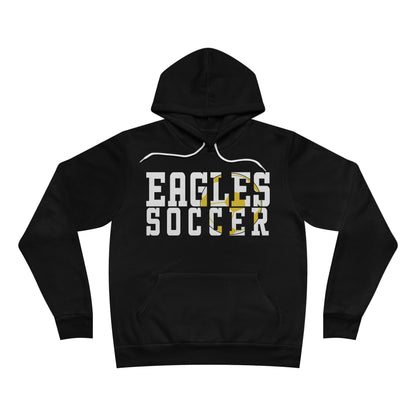 Soccer Cutout - Bella+Canva Unisex Sponge Fleece Pullover Hoodie