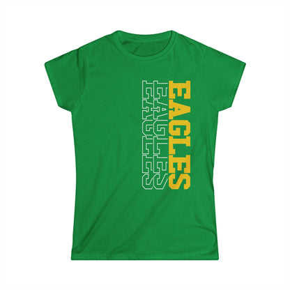 Sideways Eagles - Gildan Women's Softstyle Tee