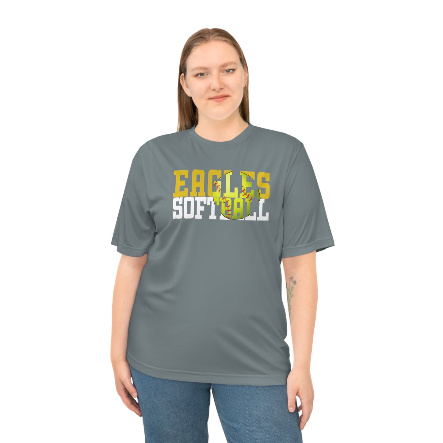 Softball Cutout - Team 365 Unisex Zone Performance T-shirt