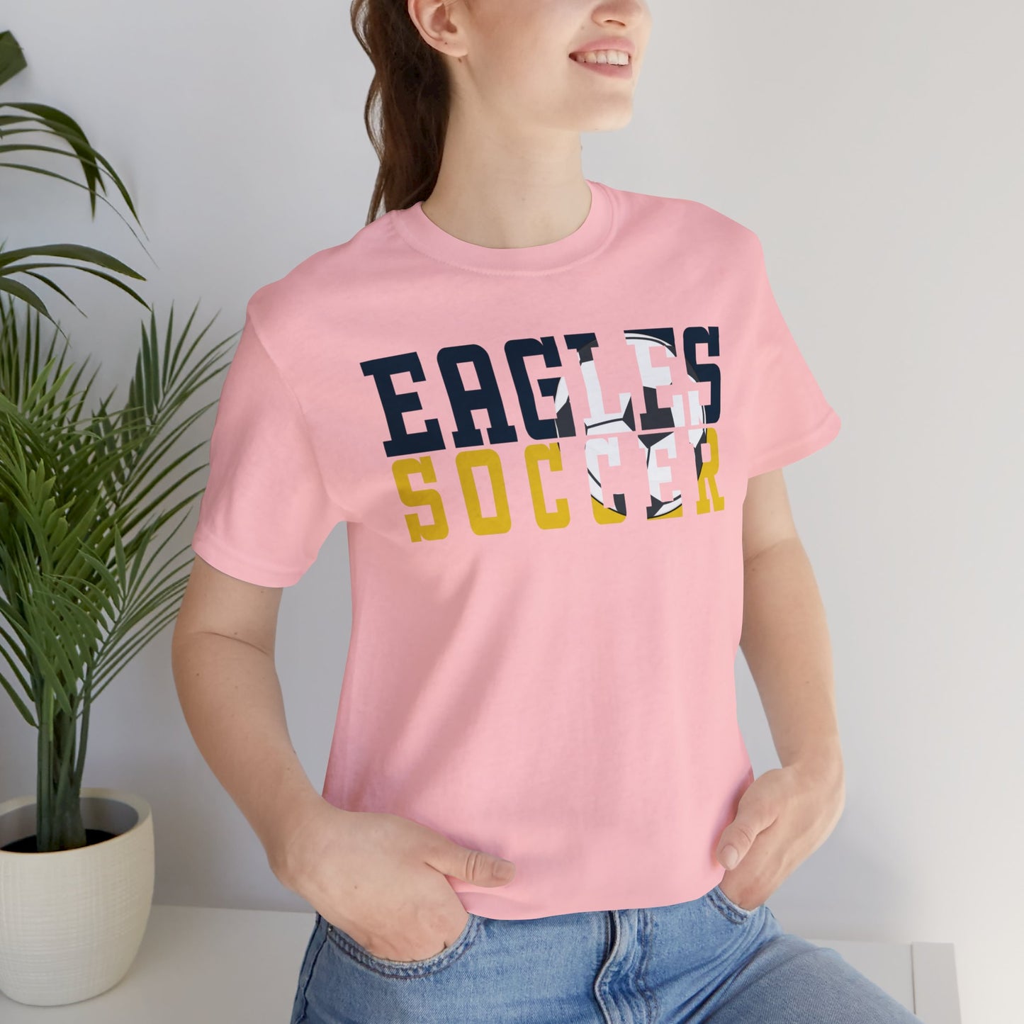 Soccer Cutout - Bella+Canva Unisex Jersey Short Sleeve Tee