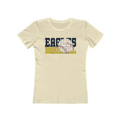 Baseball Cutout - Next Level Women's The Boyfriend Tee