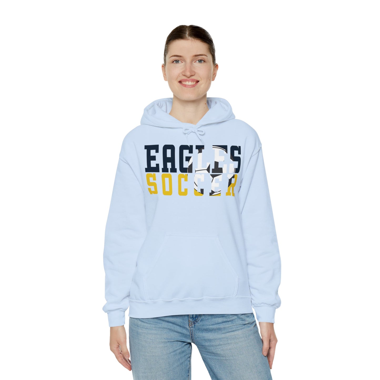 Soccer Cutout - Gildan Unisex Heavy Blend™ Hooded Sweatshirt