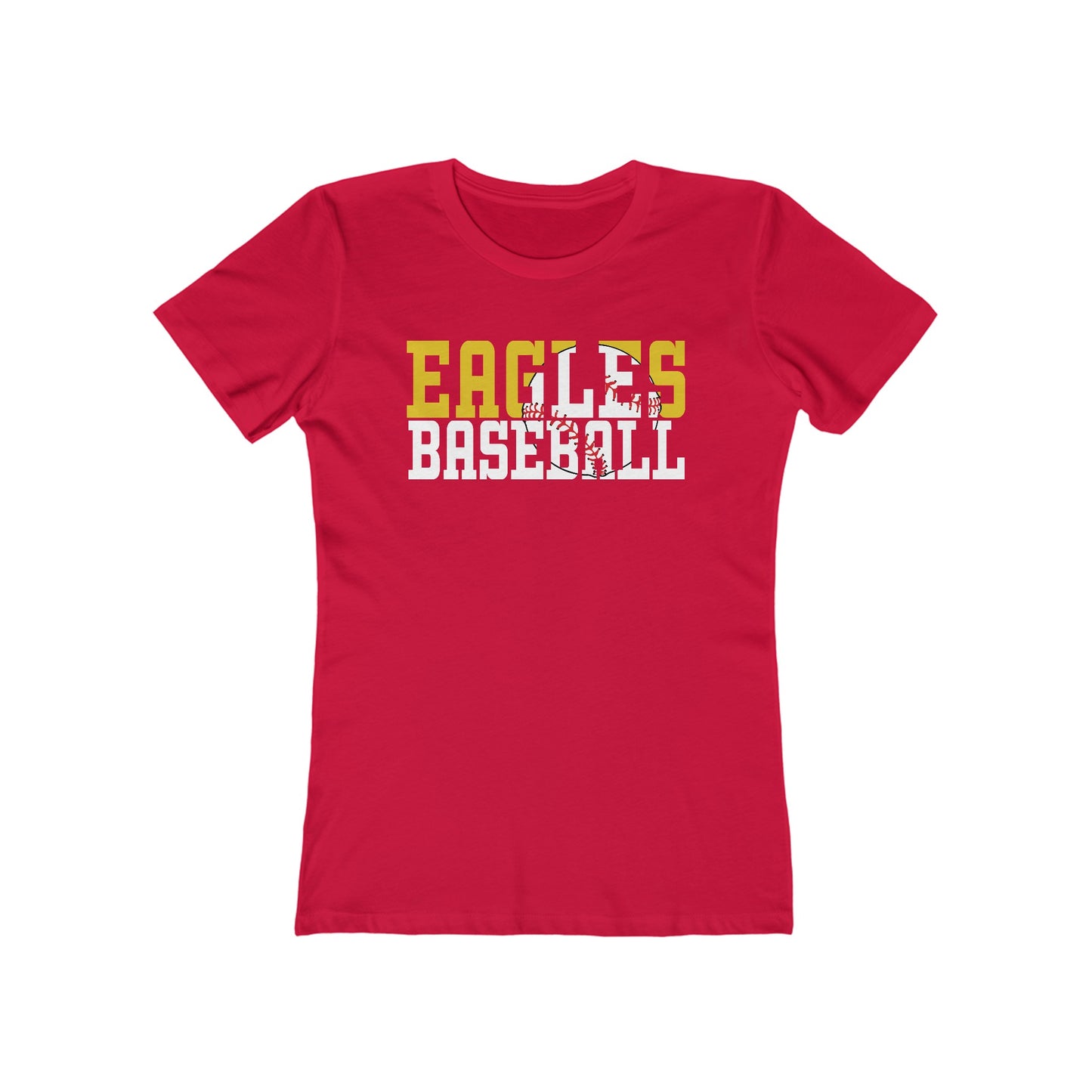 Baseball Cutout - Next Level Women's The Boyfriend Tee