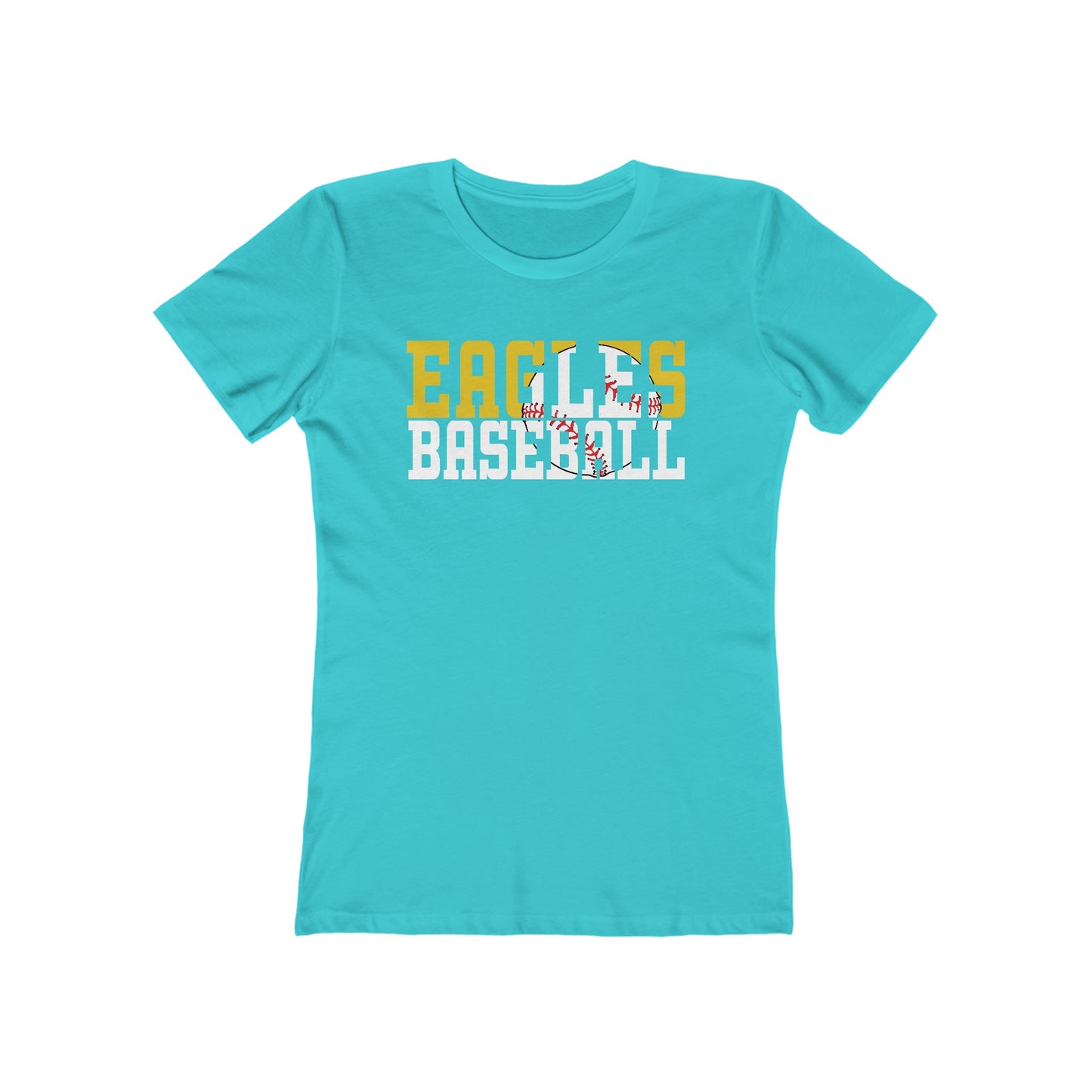 Baseball Cutout - Next Level Women's The Boyfriend Tee