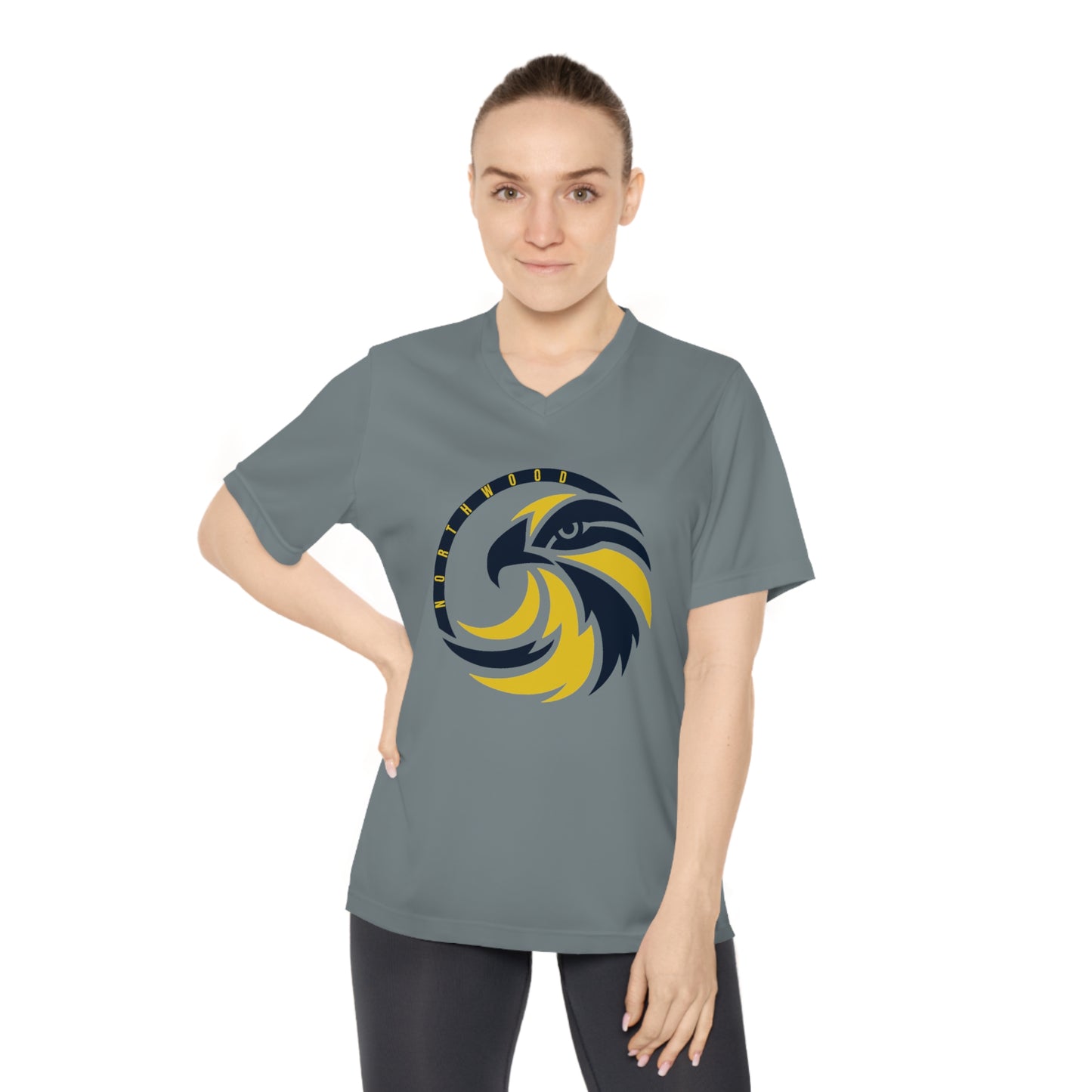 Original Logo - Team365 Women's Performance V-Neck T-Shirt