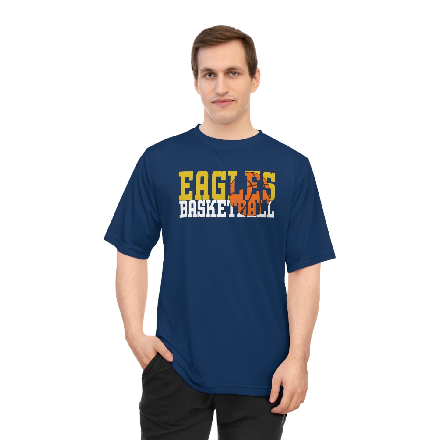 Basketball Cutout - Team 365 Unisex Zone Performance T-shirt