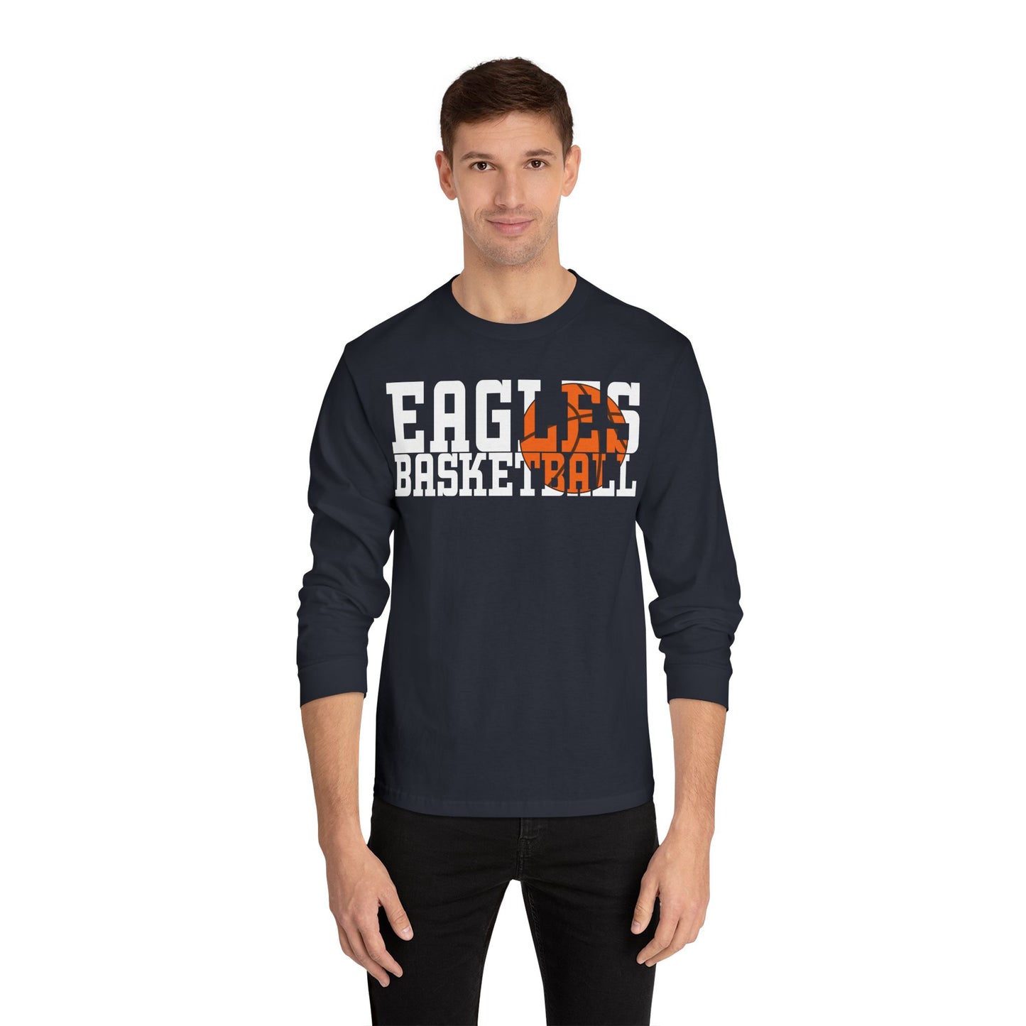 Basketball Cutout - American Apparel Unisex Classic Long Sleeve T-Shirt