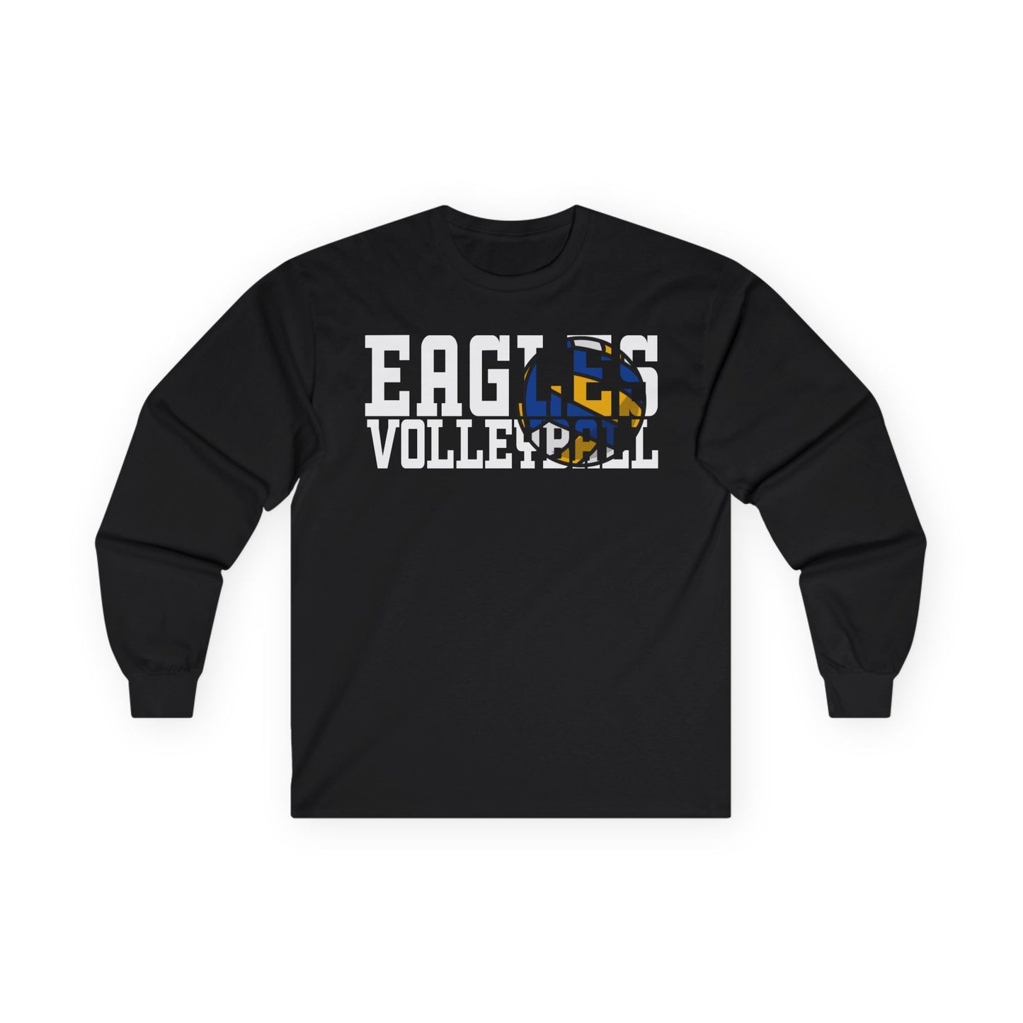 Volleyball Cutout - Gildan Ultra Cotton Long Sleeve Tee