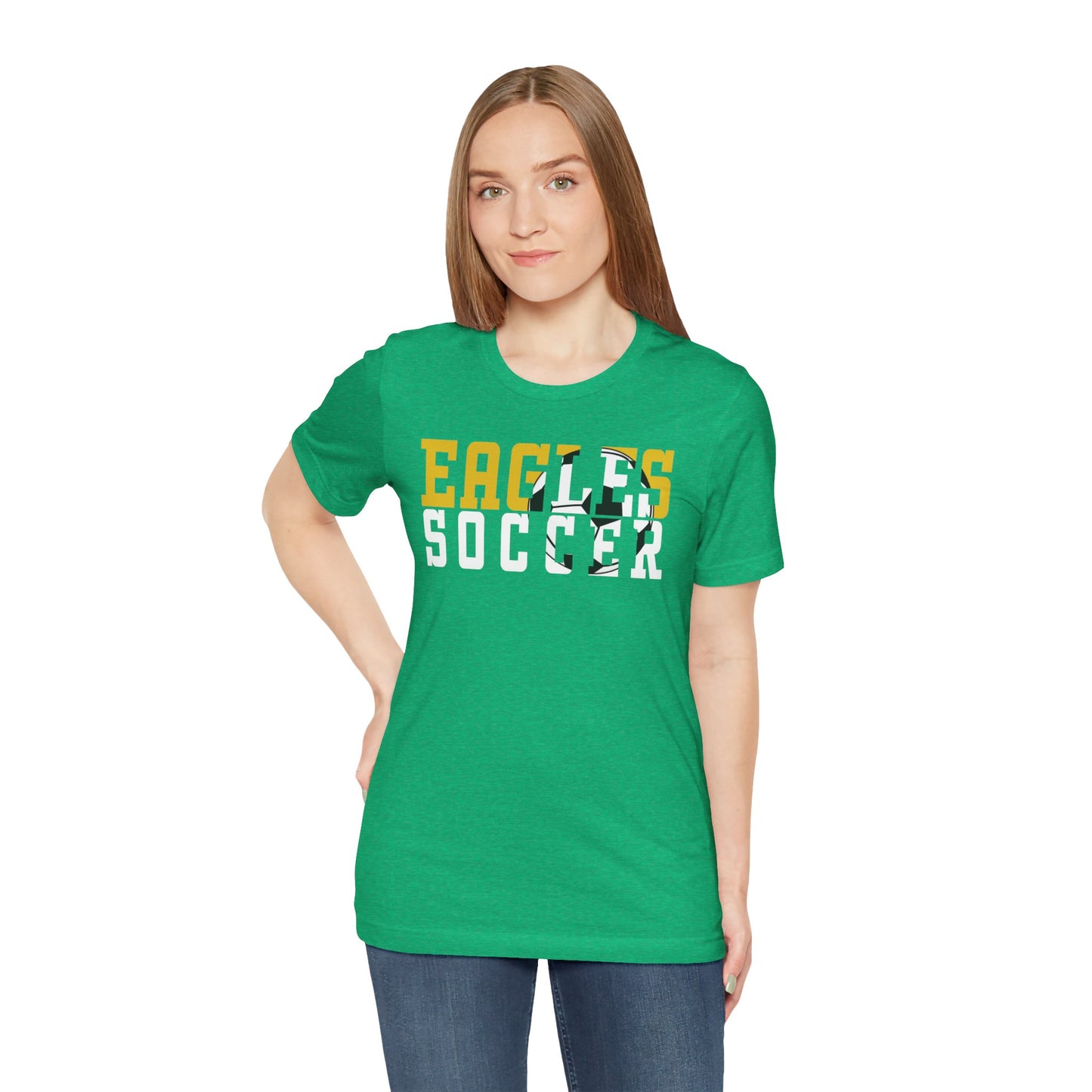 Soccer Cutout - Bella+Canva Unisex Jersey Short Sleeve Tee